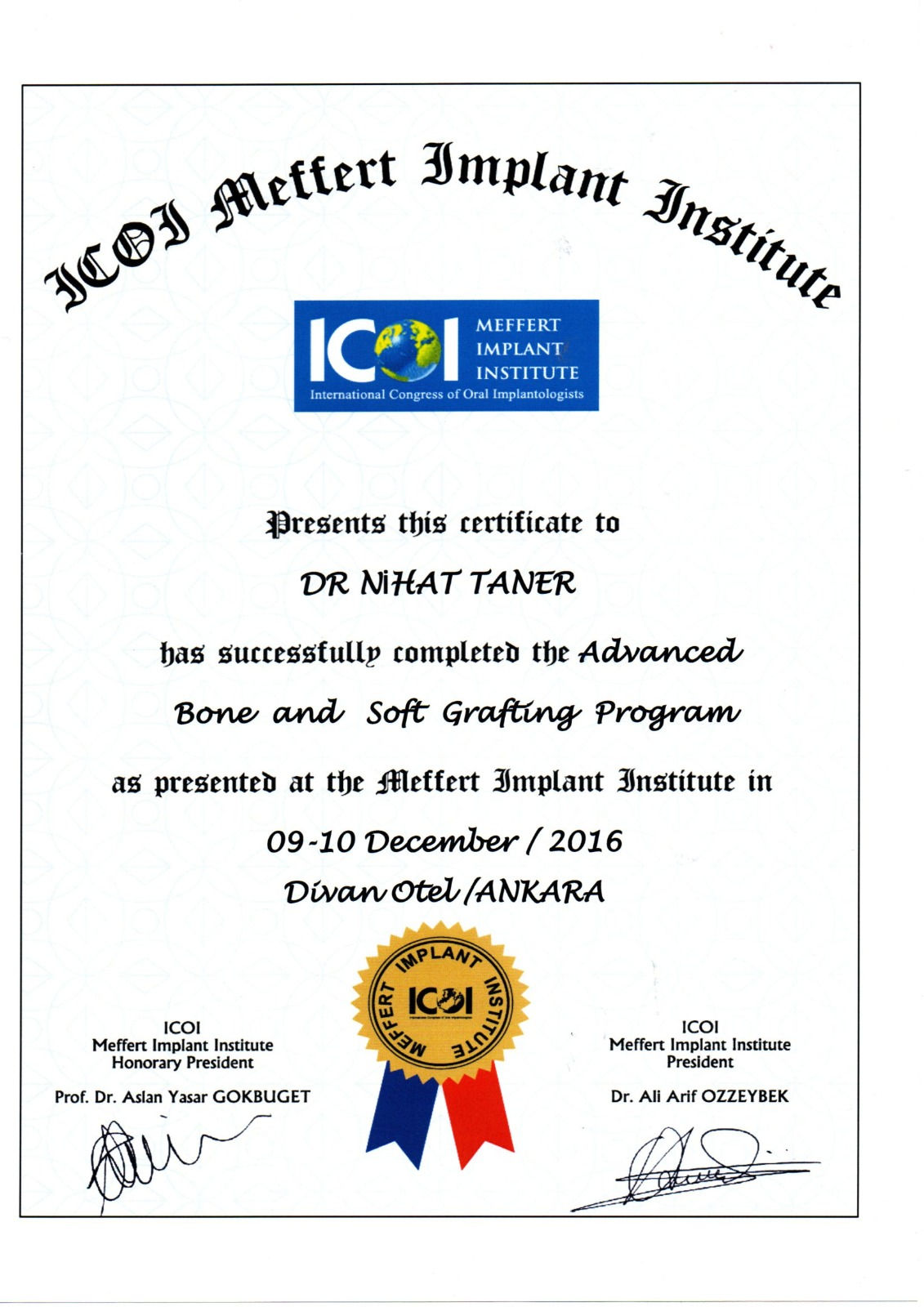 Advanced Bone and Soft Grafting Program